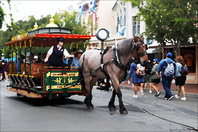 disney riding car