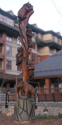 Wooden sculptures, Tahoe
