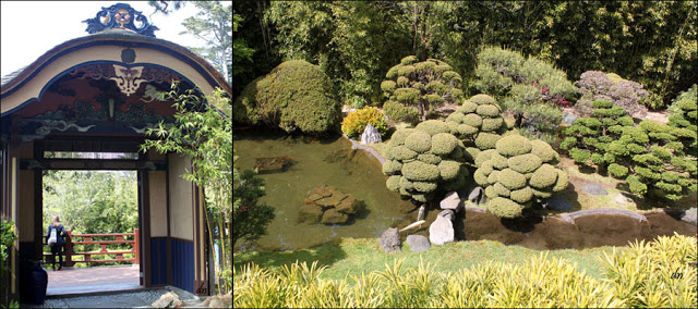 The Hagiwara gate and Sunken Garden