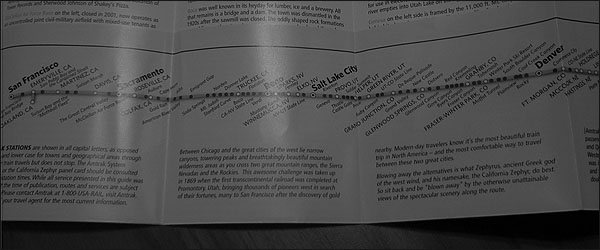 California Zephyr's Route Guide.