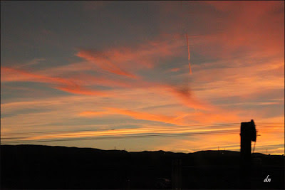 Sunset time near Reno, Nevada