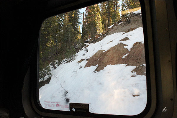 Sierra Nevada snow, California Zephyr