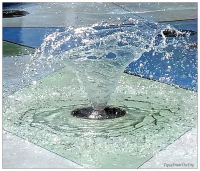 Catching Light and Shadows on a fountain.