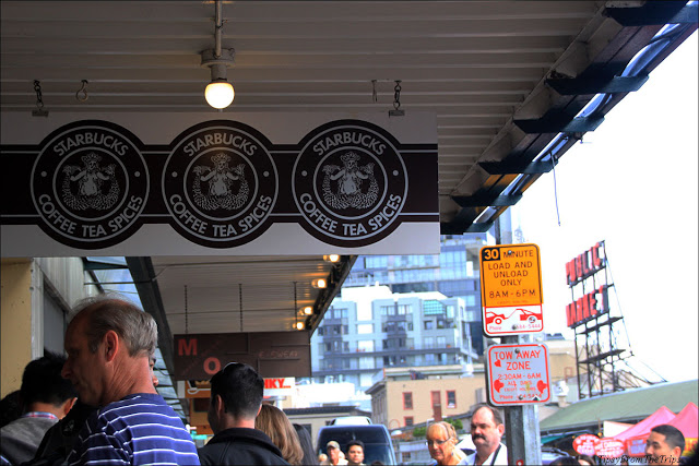 The Original Starbucks logo, Seattle