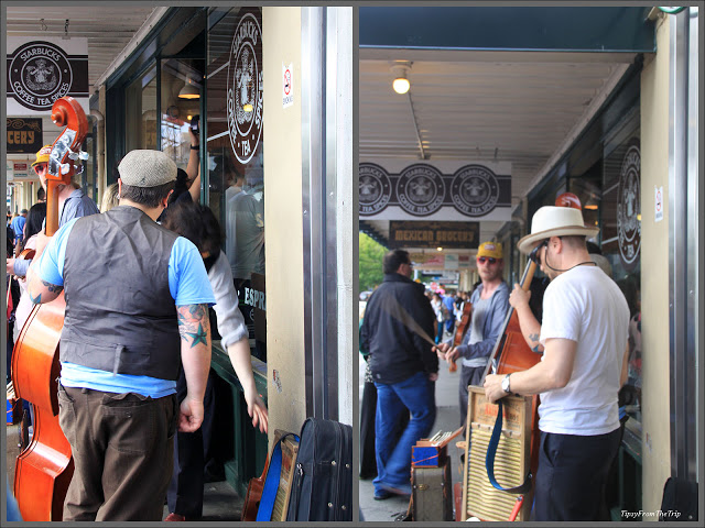 The oldest store of the coffee chain.  Pike Place, Seattle