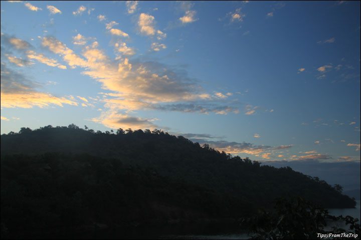 Sunrise at Bhadra Reservoir
