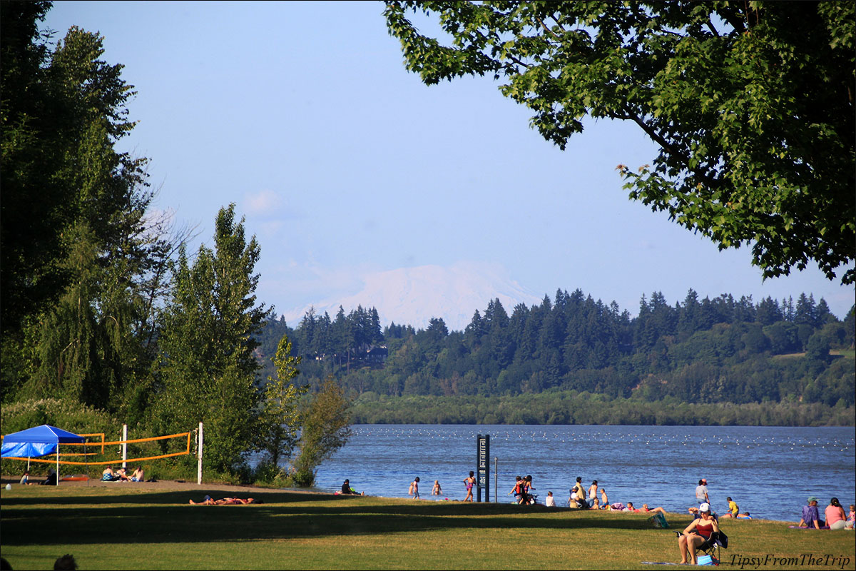 Vancouver lake and Vancouver Lake Regional park, WA