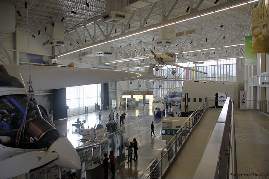 Exhibits at the Future of Flight Aviation Center, WA