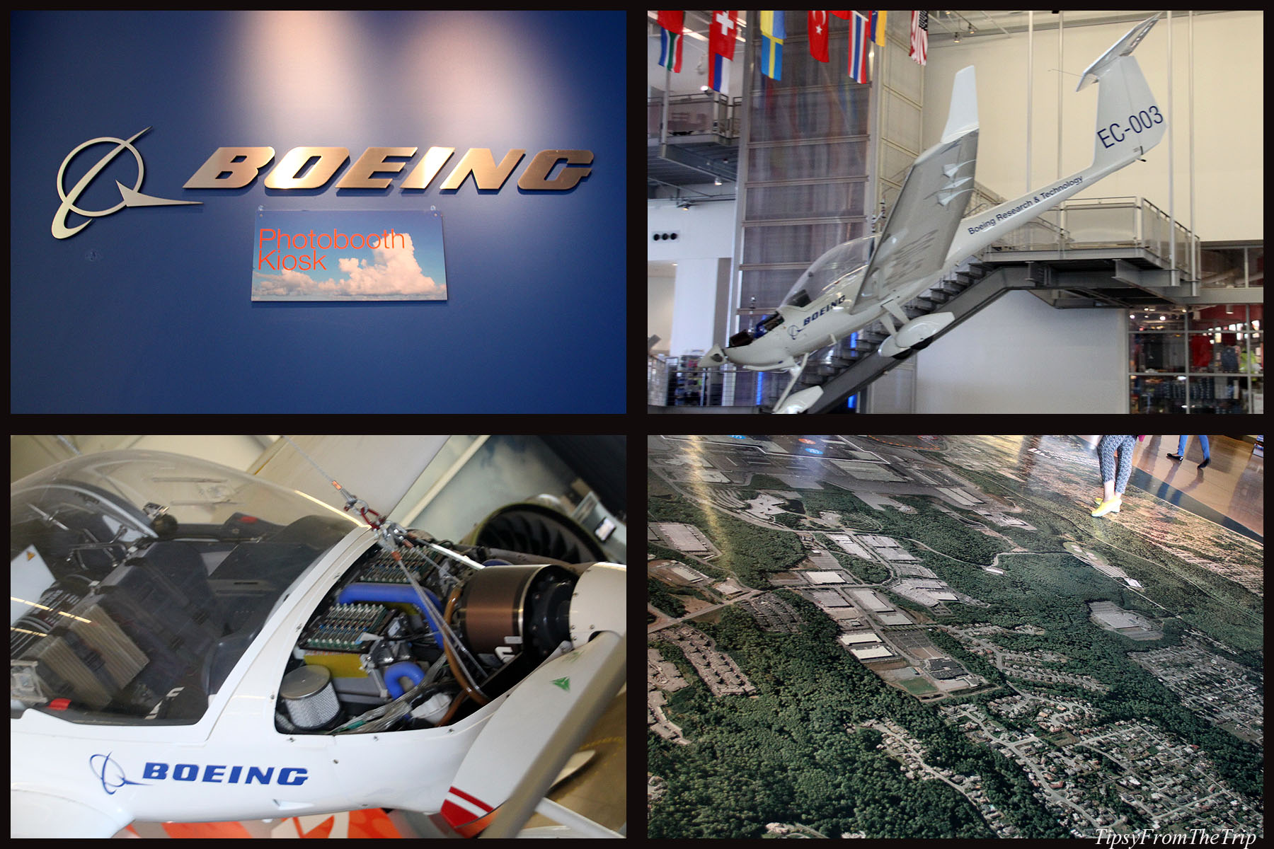 Exhibits at Future of Flight Aviation Center, WA