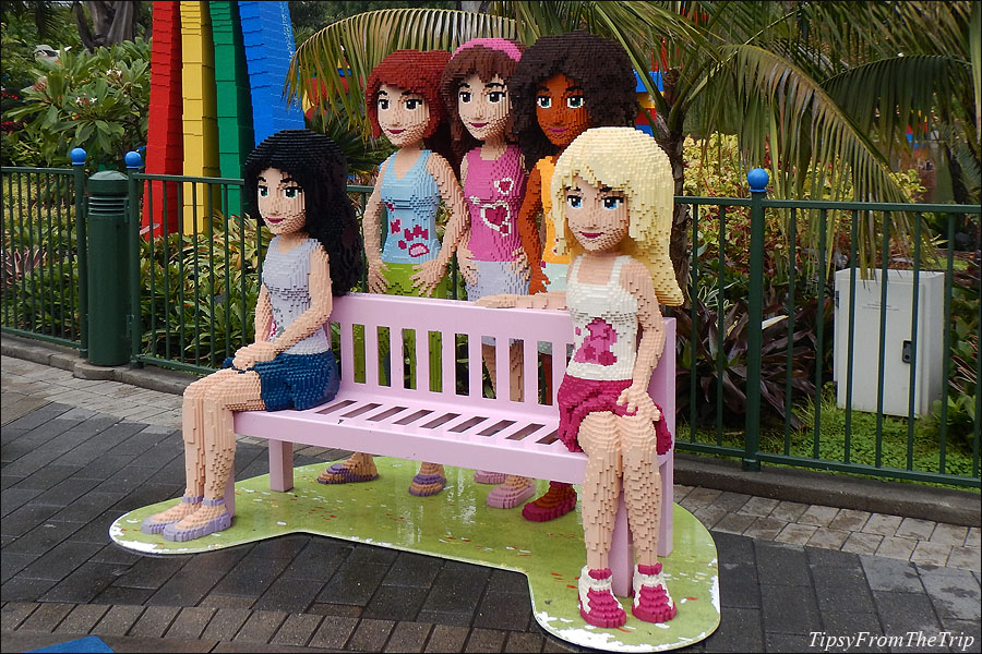 Lego Friends bench, Legoland, CA
