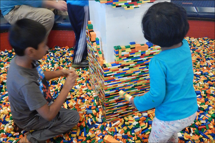 You can also play with Lego bricks at the Legoland Hotel lobby. 