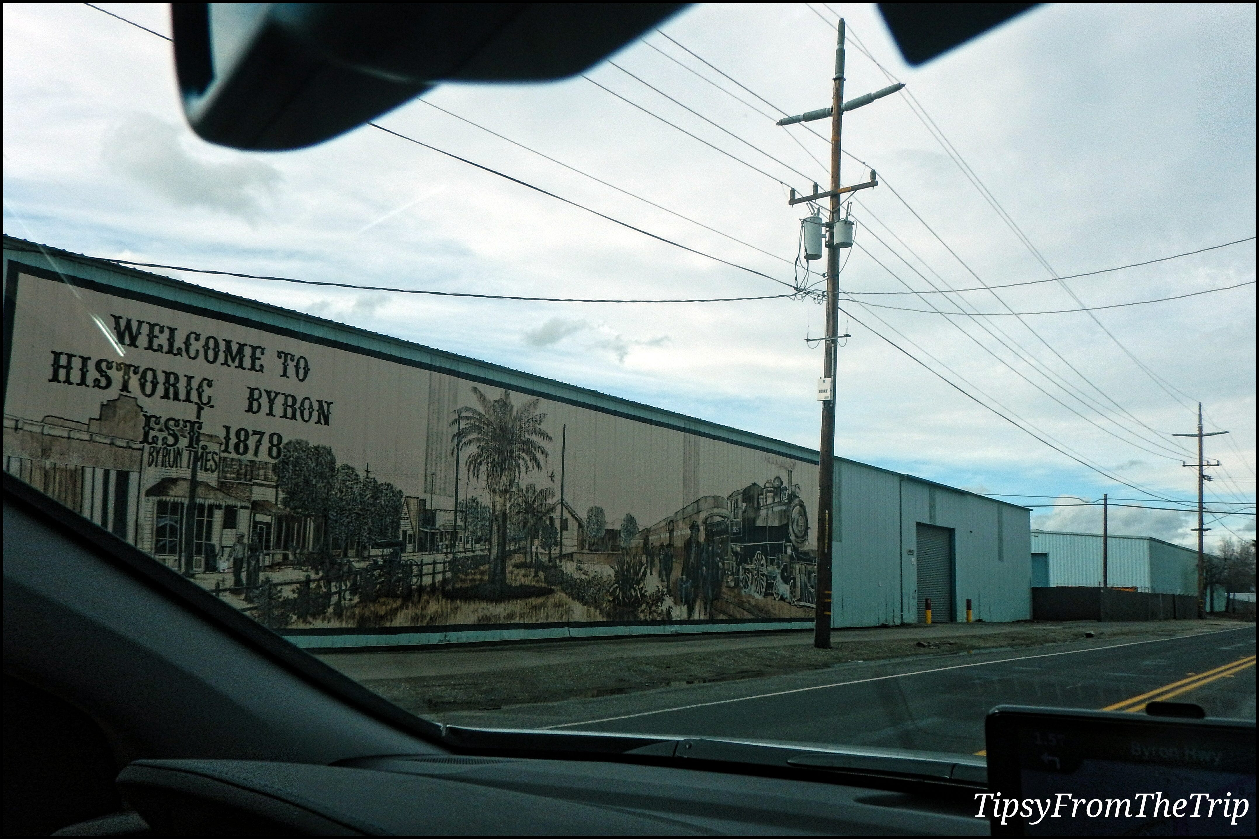 Welcome to Historic Byron mural