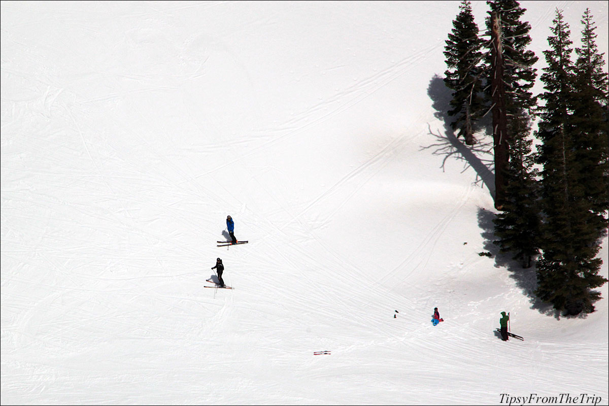 Squaw Valley Ski Resort on the Sierra Nevada Mountains in CA