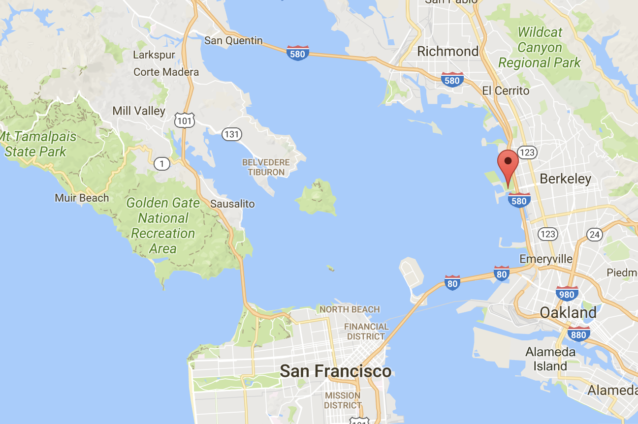 Berkeley Marina - map