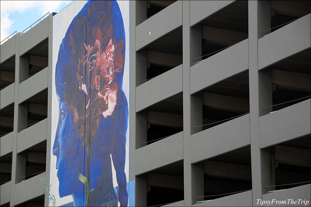 Parking garage mural, Reno - 1