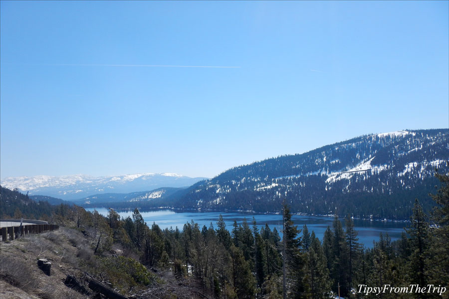 Donner Lake viewpoint on Interstate 80