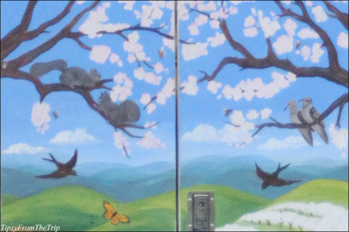 Utility box art, Saratoga, CA