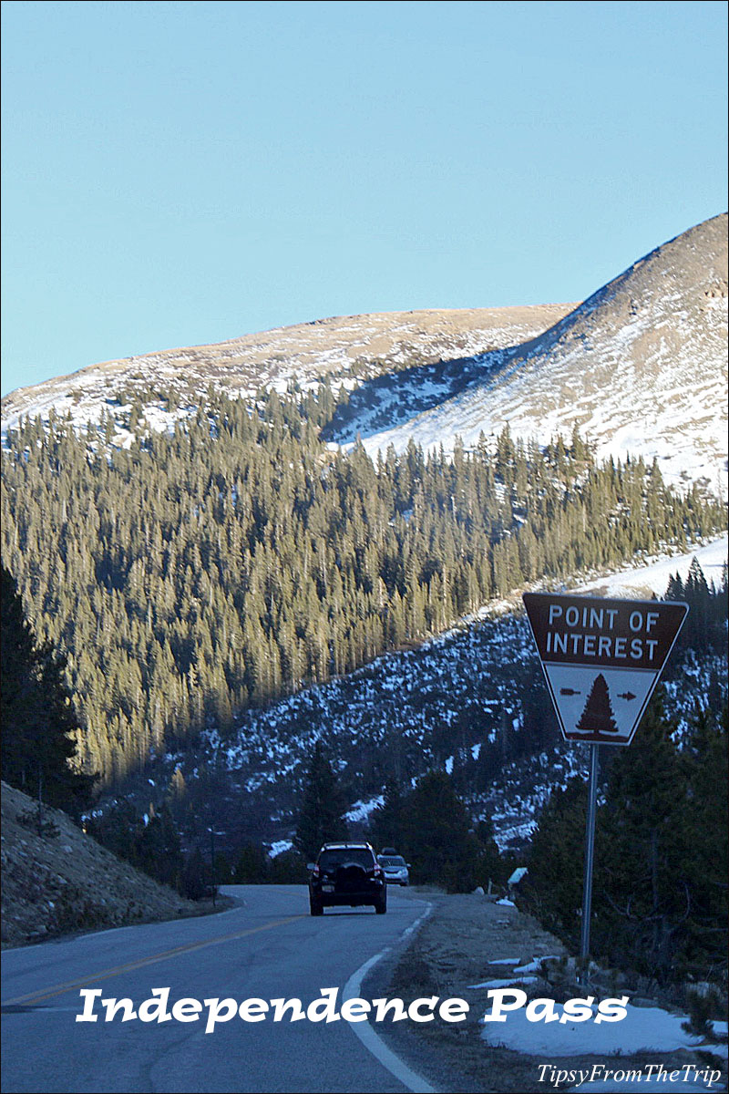 A scenic drive through Independence Pass in Colorado