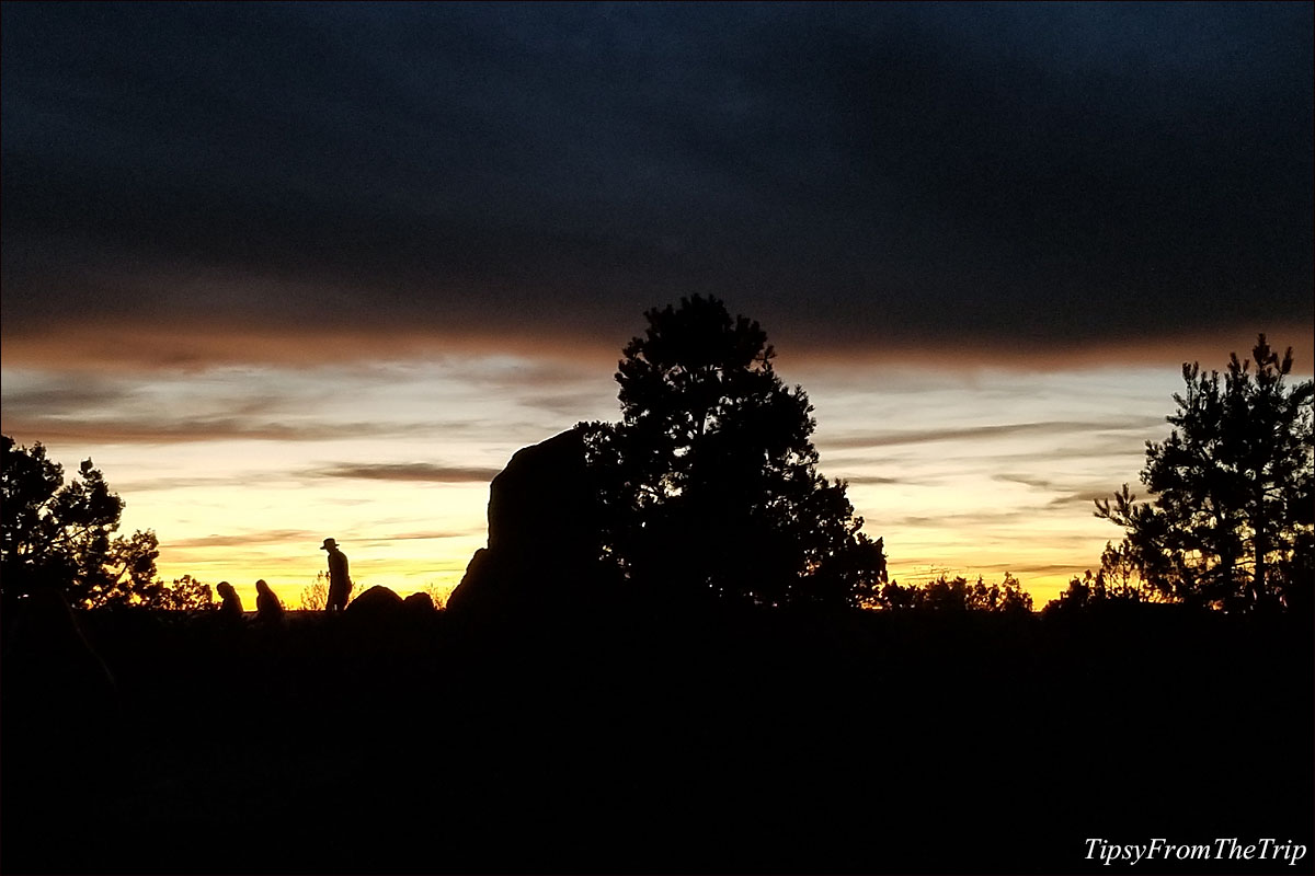 Evening sky from the trail to Mather Point - 1