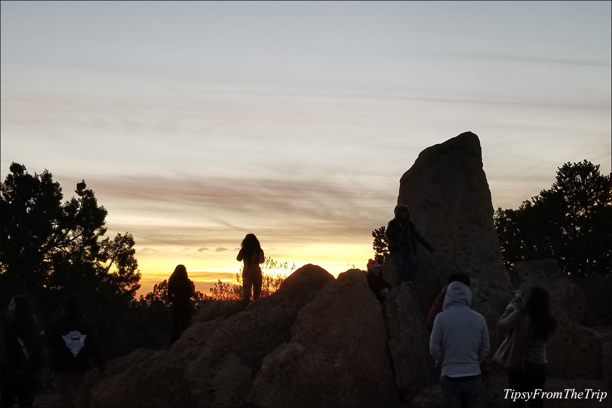 Sunset sky near Mather Point 