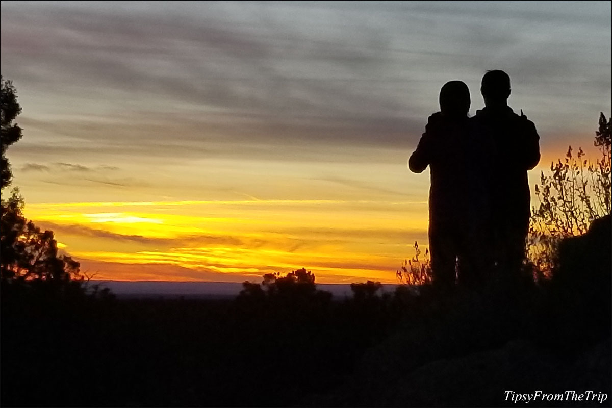 Sunset sky near Mather Point 