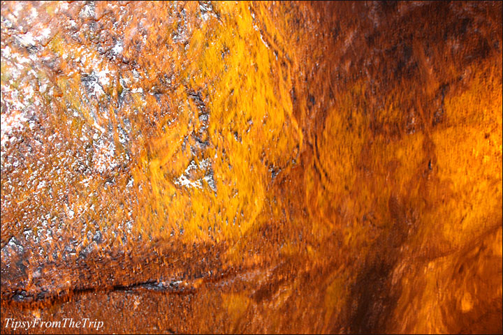 Lava Tube's rocky walls.