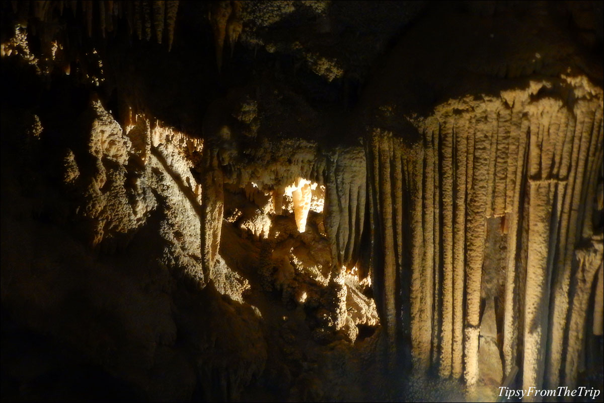 Stalactites, Shasta Caverns, CA.