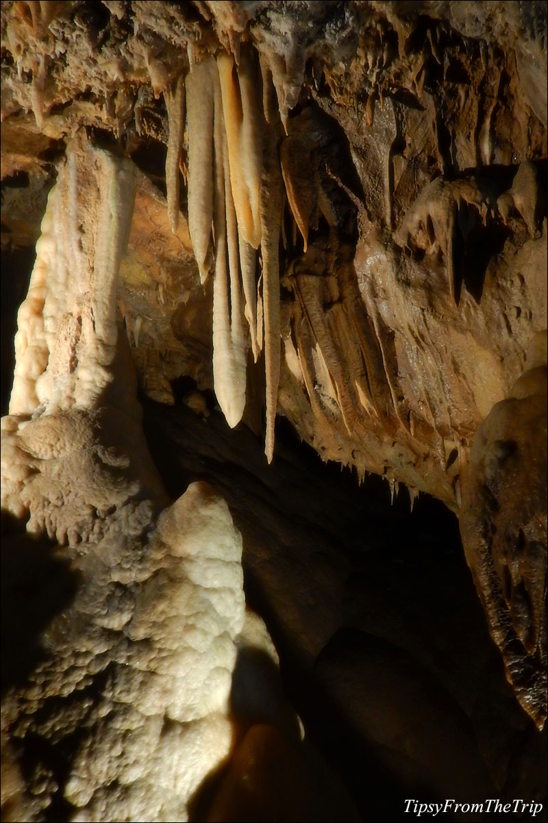 Cave Formations in Shasta Caverns, California