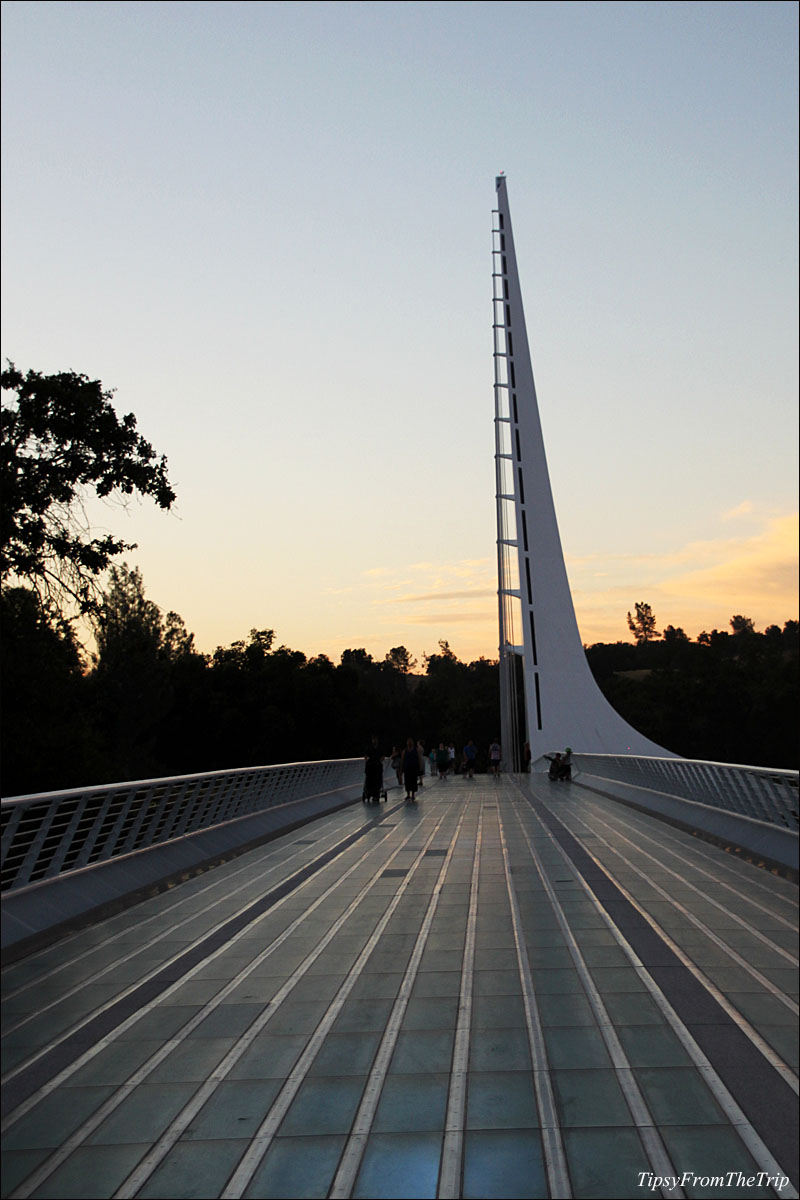 Sundial Bridge at sunset