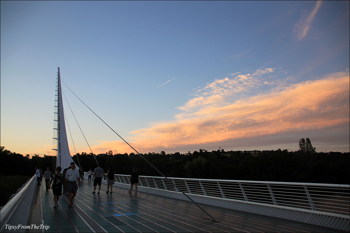 Sundial Bridge in the evening, Redding.