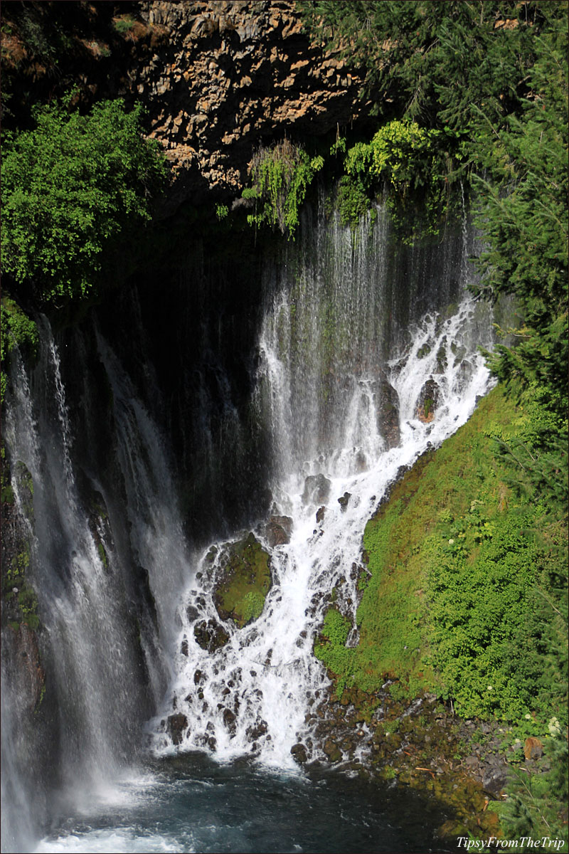 Smaller falls at Burney Falls