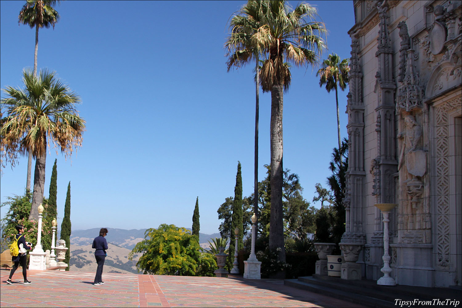 Views of San Simeon Hills from Hearst Castle
