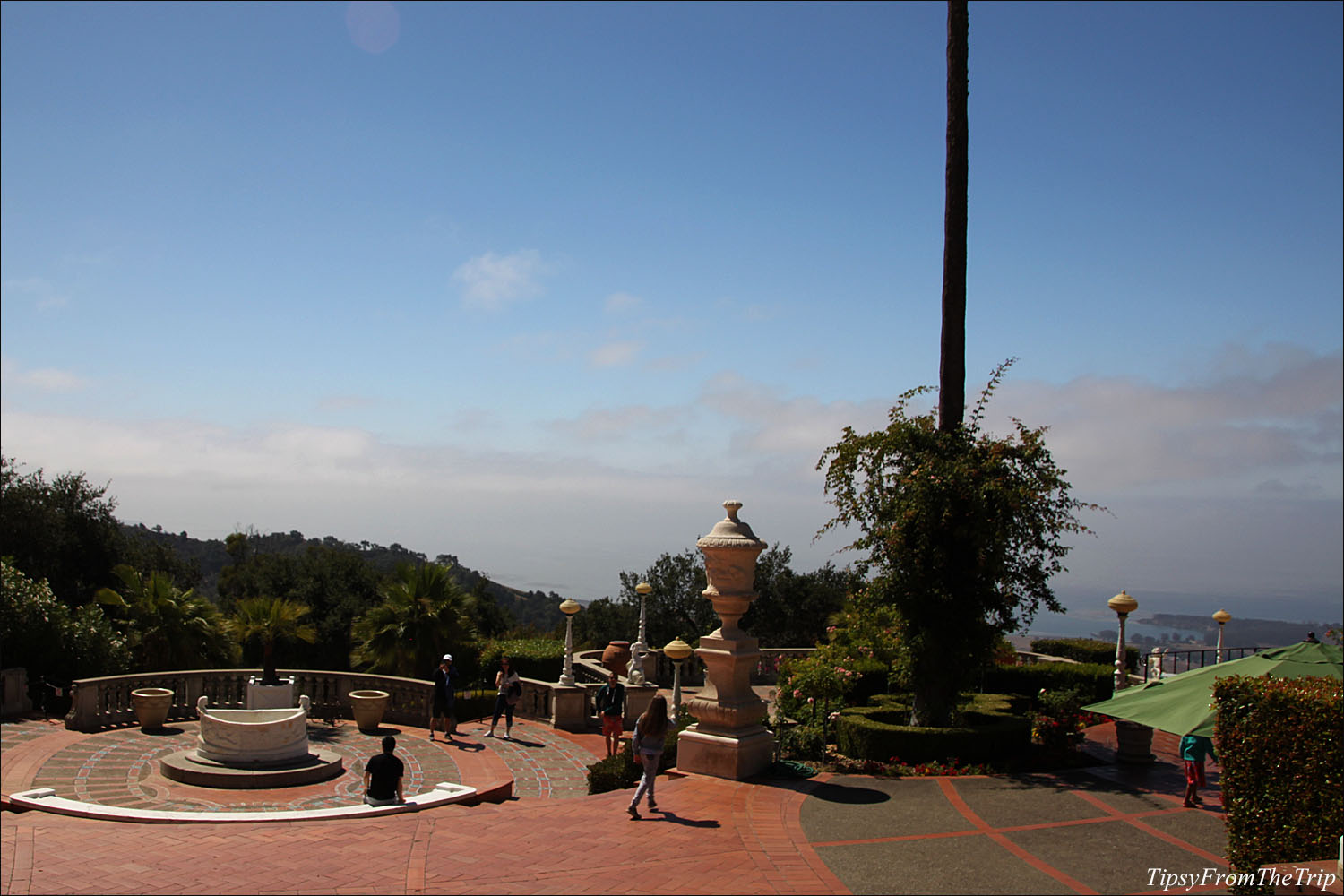 Views of the Pacific Ocean from Hearst Castle