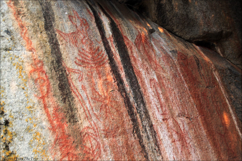 Rock Art on Hospital Rock, Sequoia National Park. 