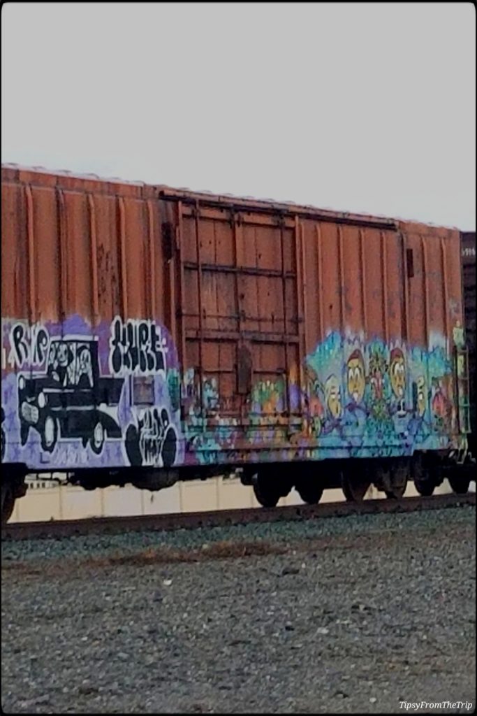 Train car graffiti, 