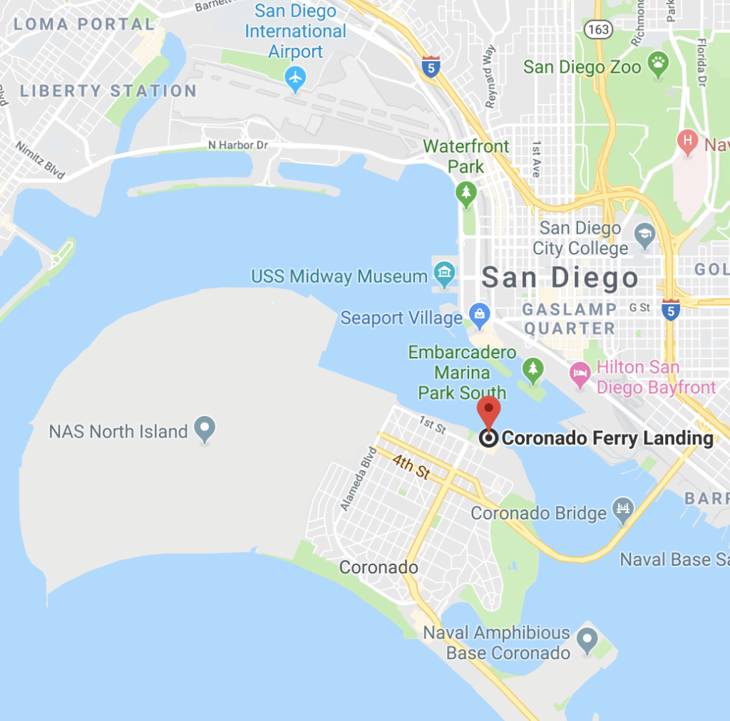 San Diego - Coronado -map