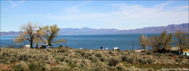 Pyramid Lake in Nevada - A Panorama