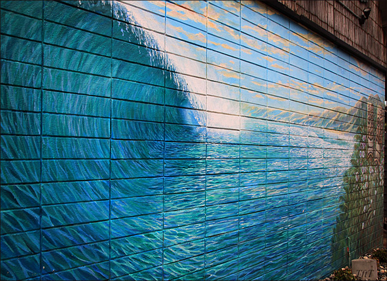 surf mural