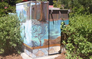 Utility Box art in Heavenly Village, Tahoe.