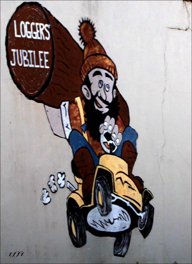  Logger's Jubilee mural 