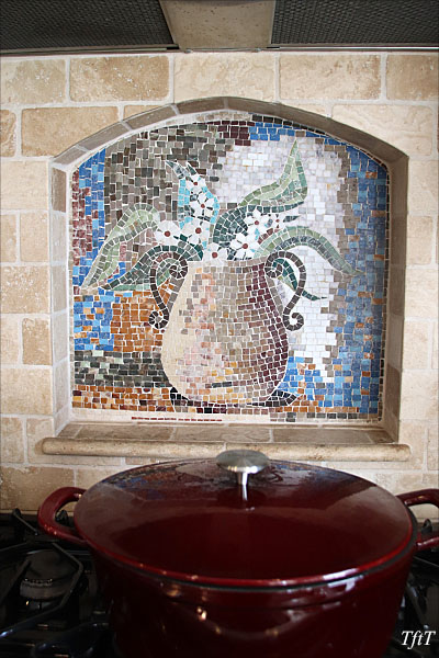 Mosaic Mural backsplash