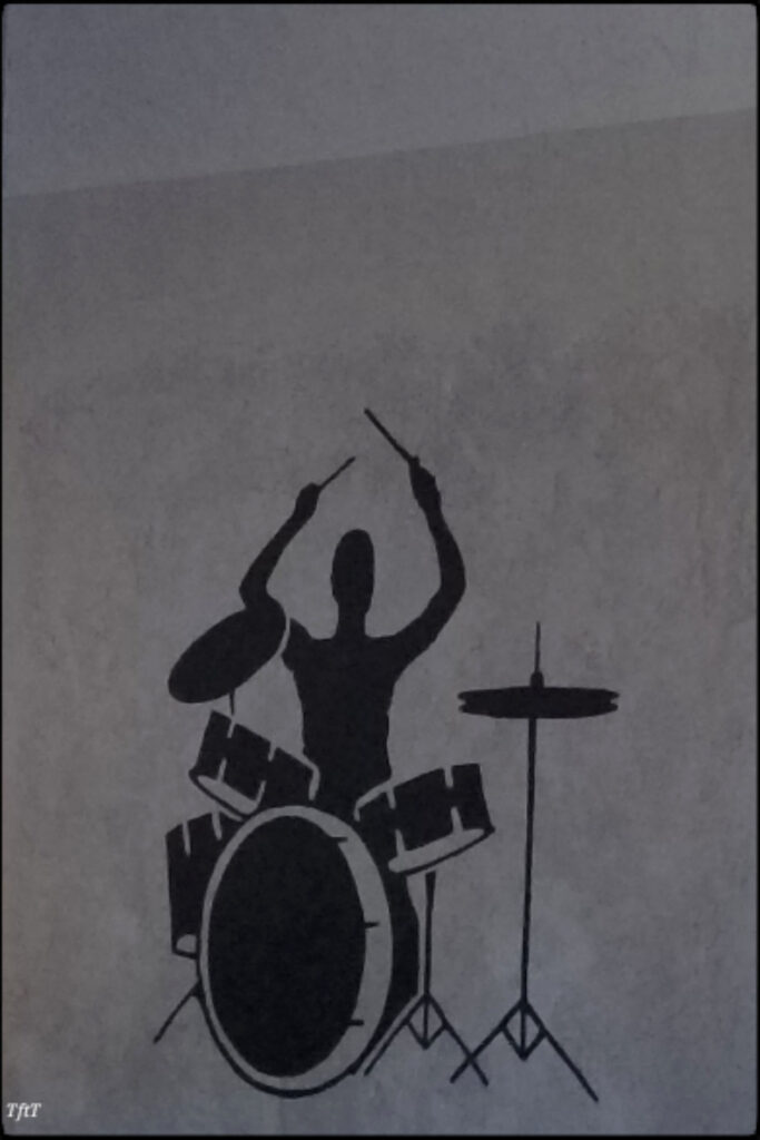Drummer Mural, Modesto, CA.