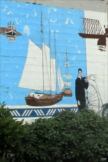 Mural: History of Transportation in Grays Harbor, Aberdeen,WA