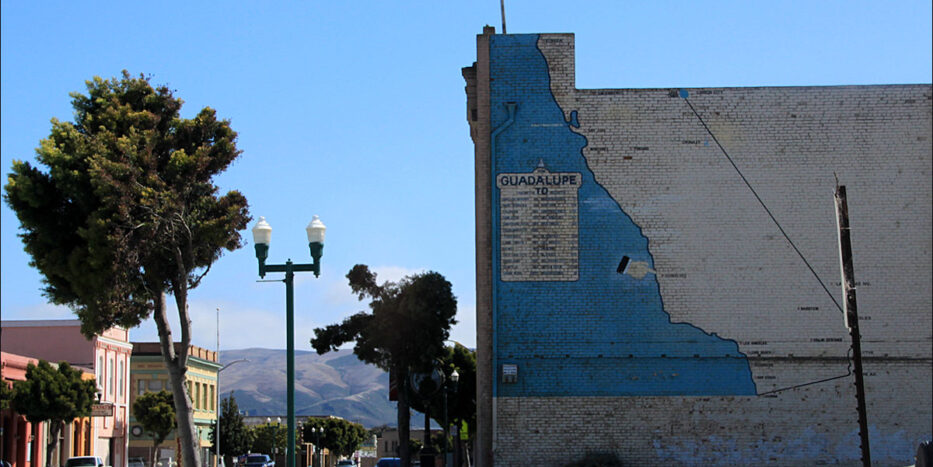 Mural -- map from Guadalupe, CA