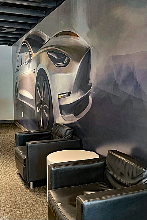 Tesla Mural, Tesla Lounge, Ca 