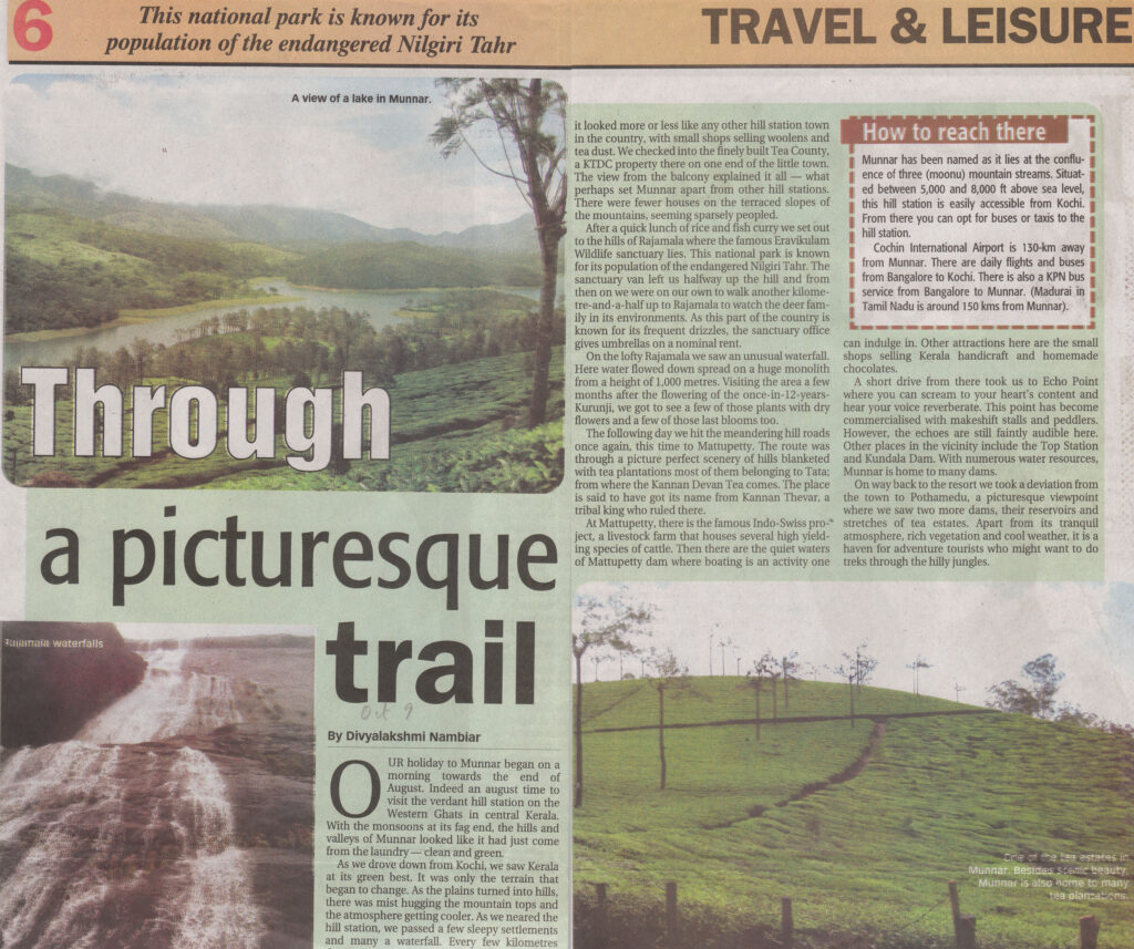 Published Work: Munnar Travel Story 