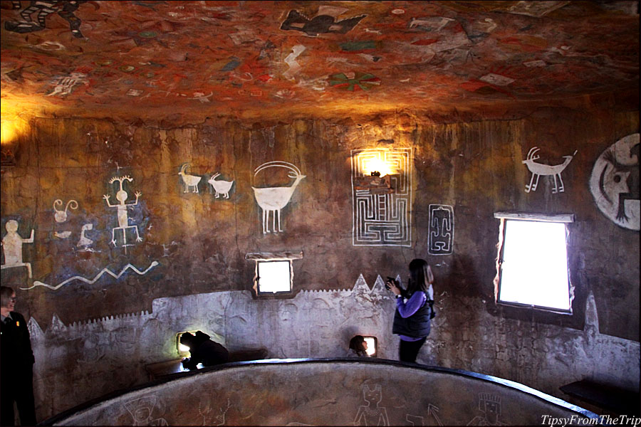 Native American murals, Desert View Watchtower, Grand Canyon National Park 