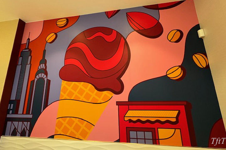 A Häagen-Dazs Ice Cream Mural