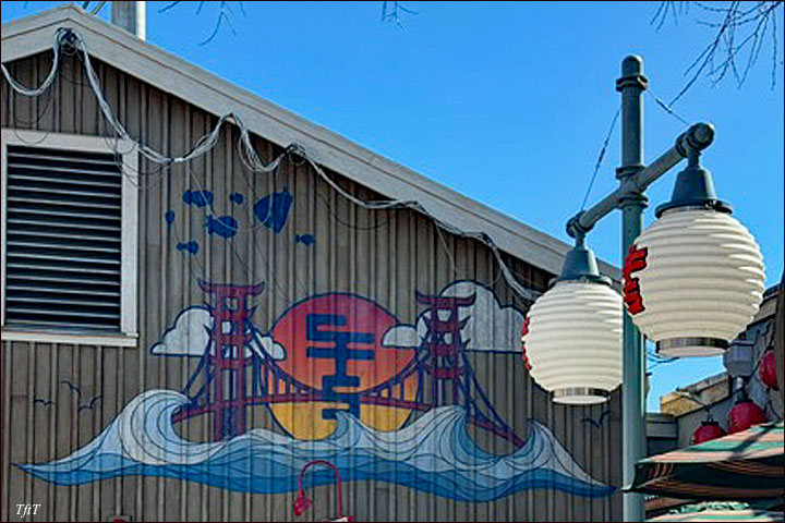 San Fransokyo Mural at Disney California Adventure 