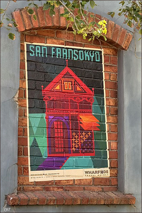 San Fransokyo Mural at Disney California Adventure 